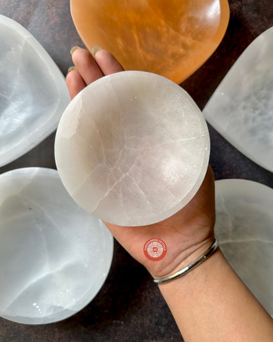 Selenite Round Bowl