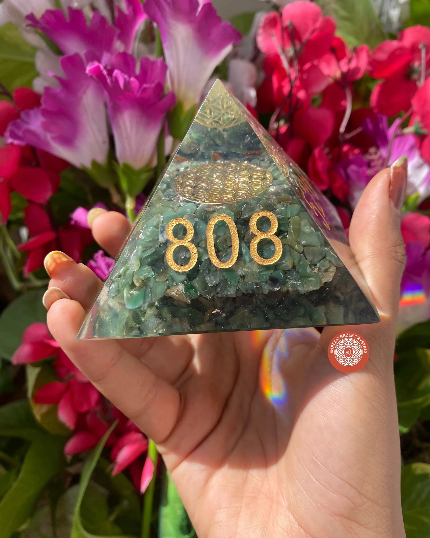 Green Aventurine Orgonite Pyramid