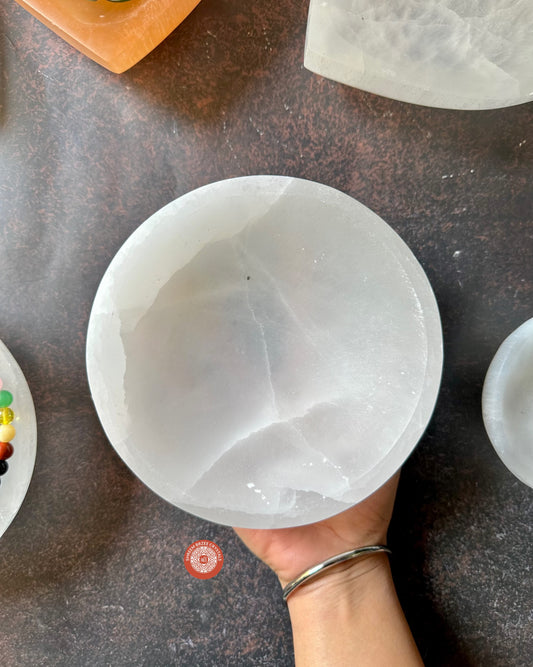 Selenite Round Bowl