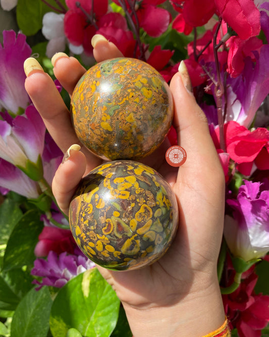 Fruit Jasper Sphere