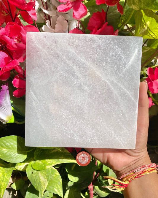 Selenite Plate 15cm