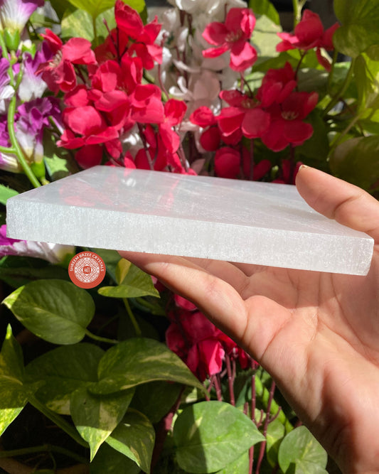 Selenite Plate 15cm