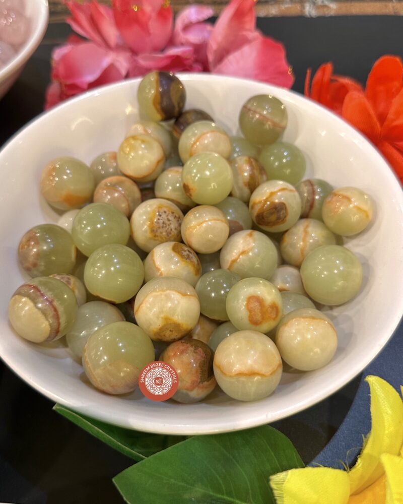 green-caribbean-calcite-mini-sphere